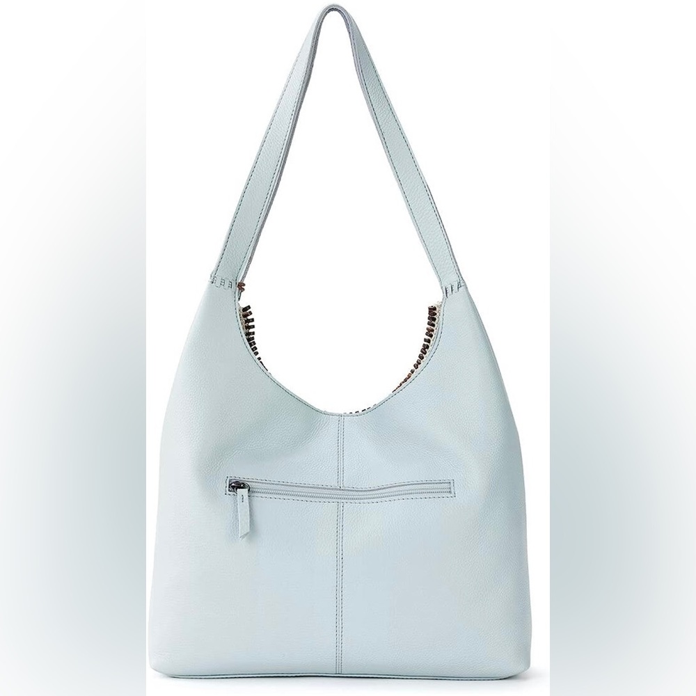 The Sak Light Blue Hobo Bag with Tan Tassel - Picture 2 of 8